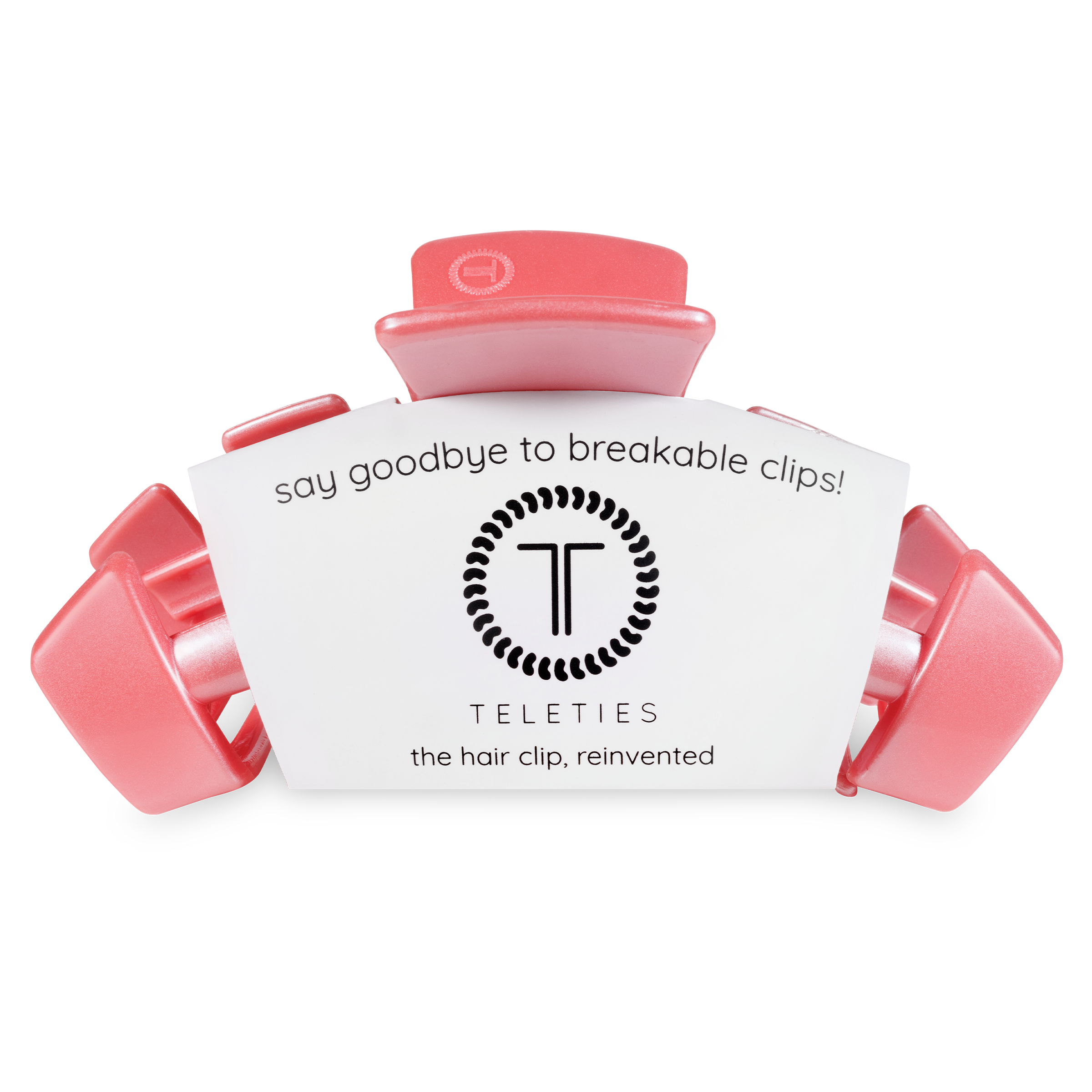 Classic Hair Clip in Calming Coral