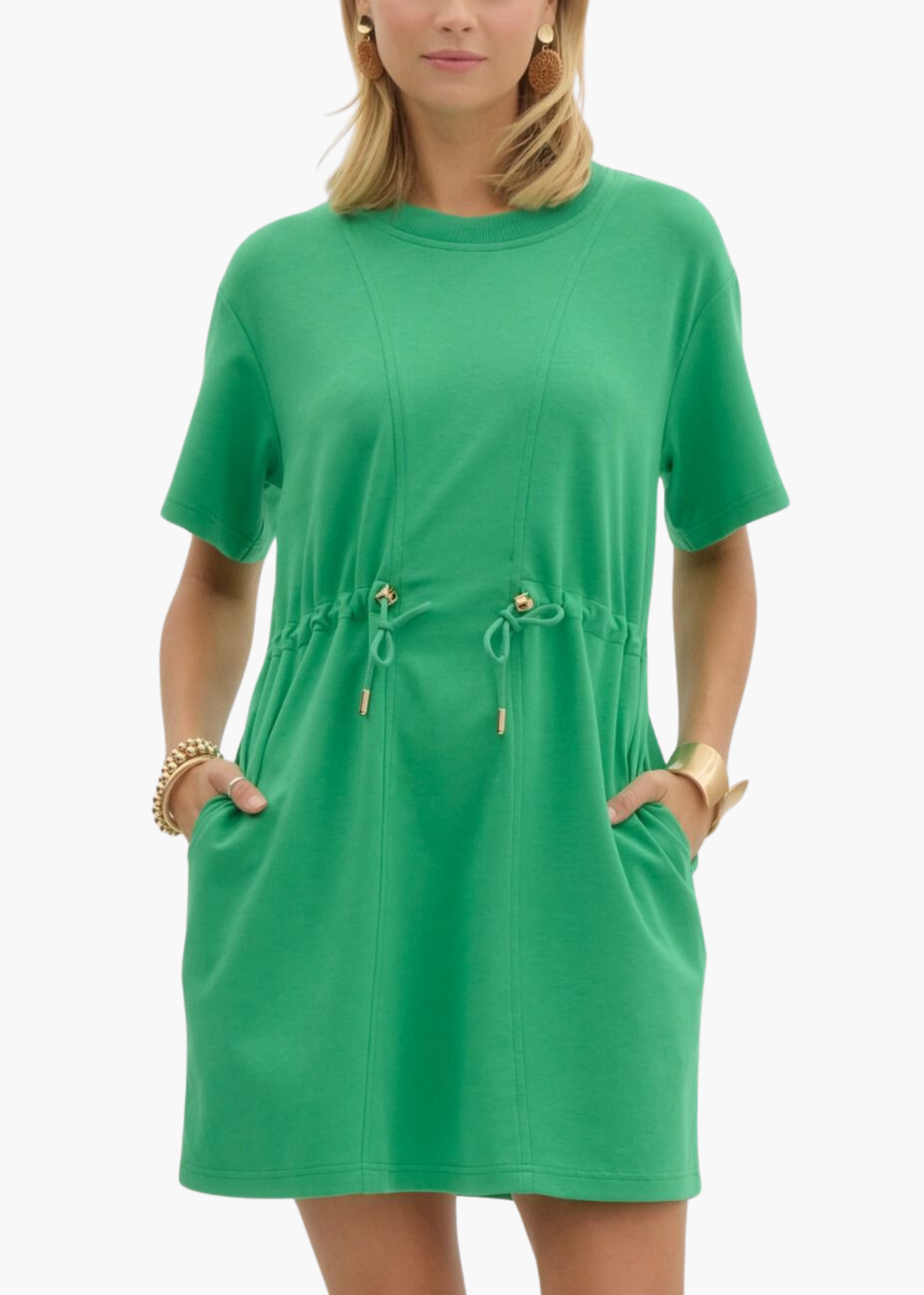 Bly Mini Dress in Green