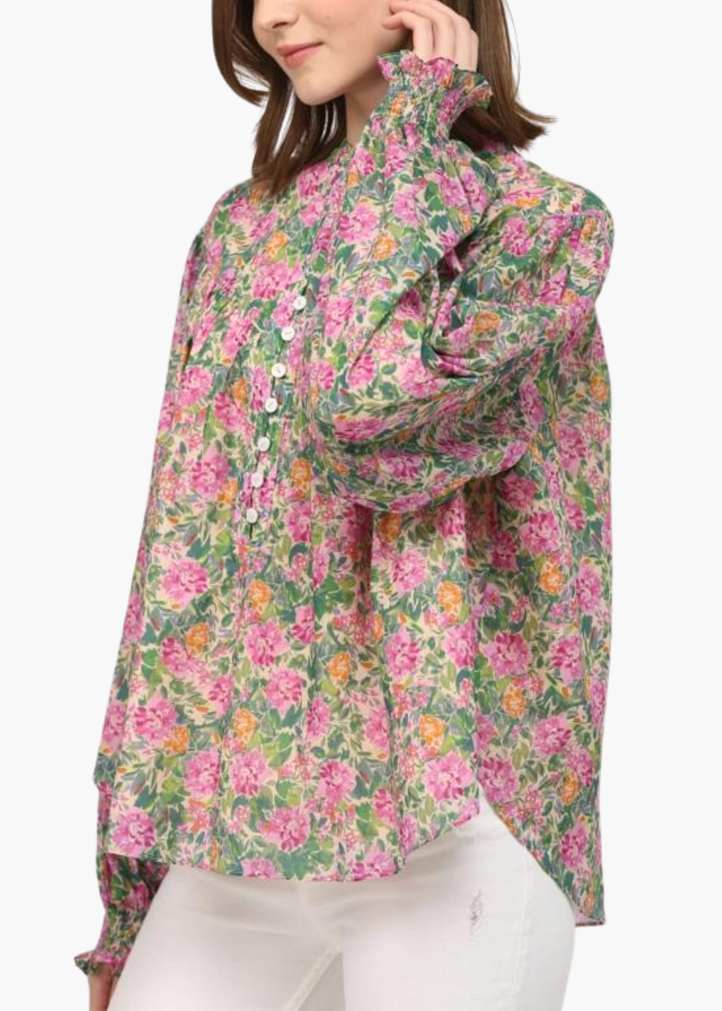 Dawn Smocked Sleeve Blouse