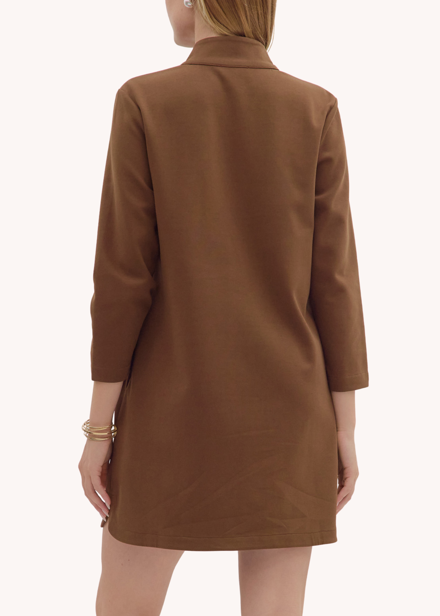 Lara Mini Dress in Brown