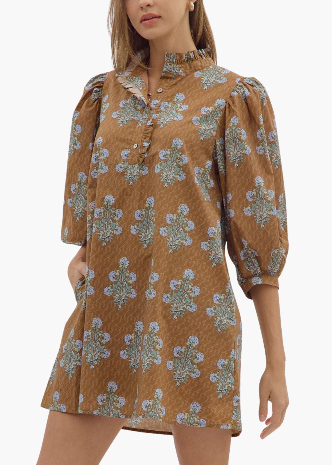 Leena Dress in Camel