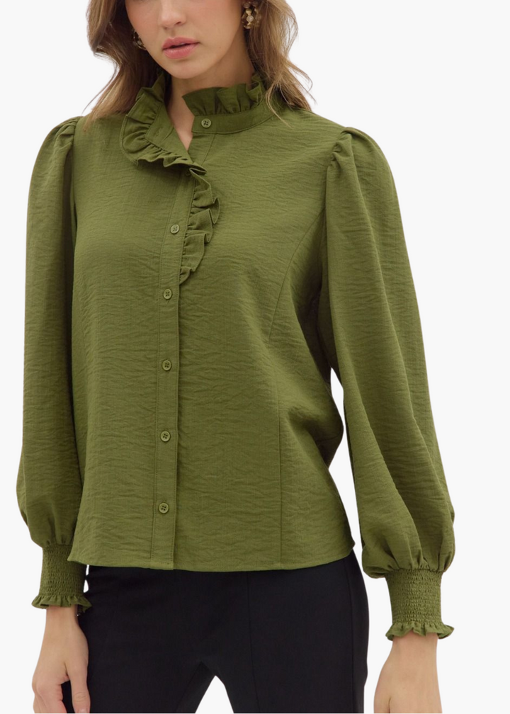 Keri Top in Olive