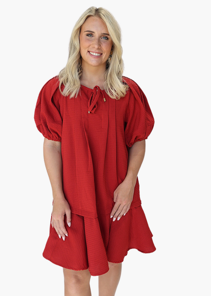 Madison Mini Dress in Red