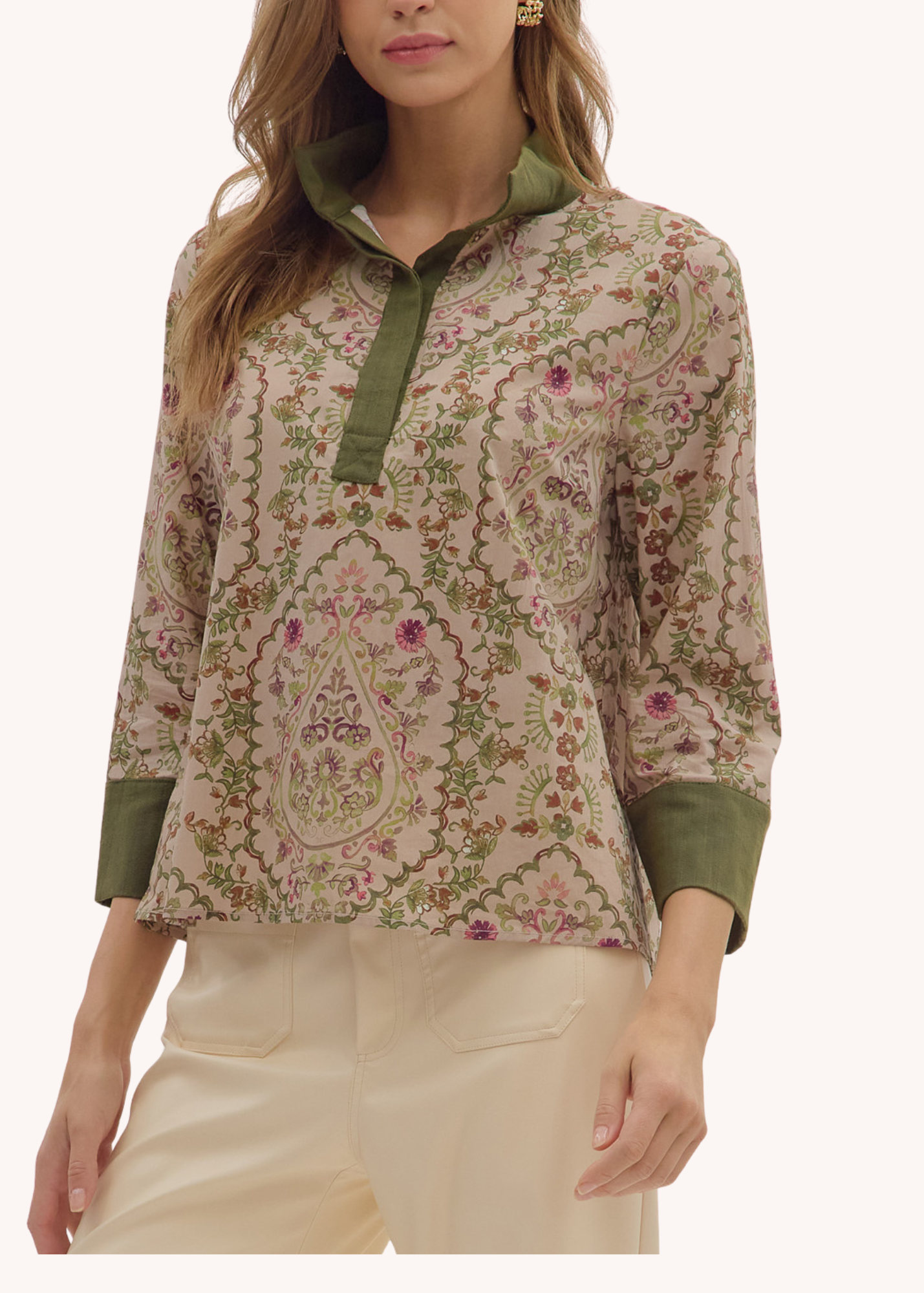 Tiegan Top in Taupe
