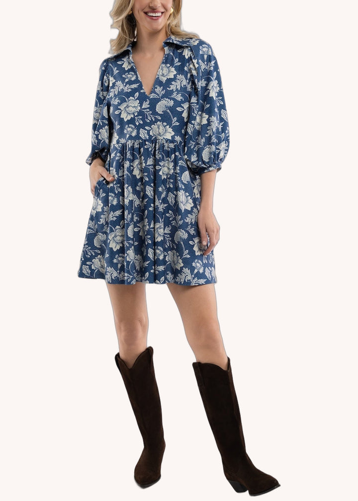 Charlotte Dress in Sirens Bloom
