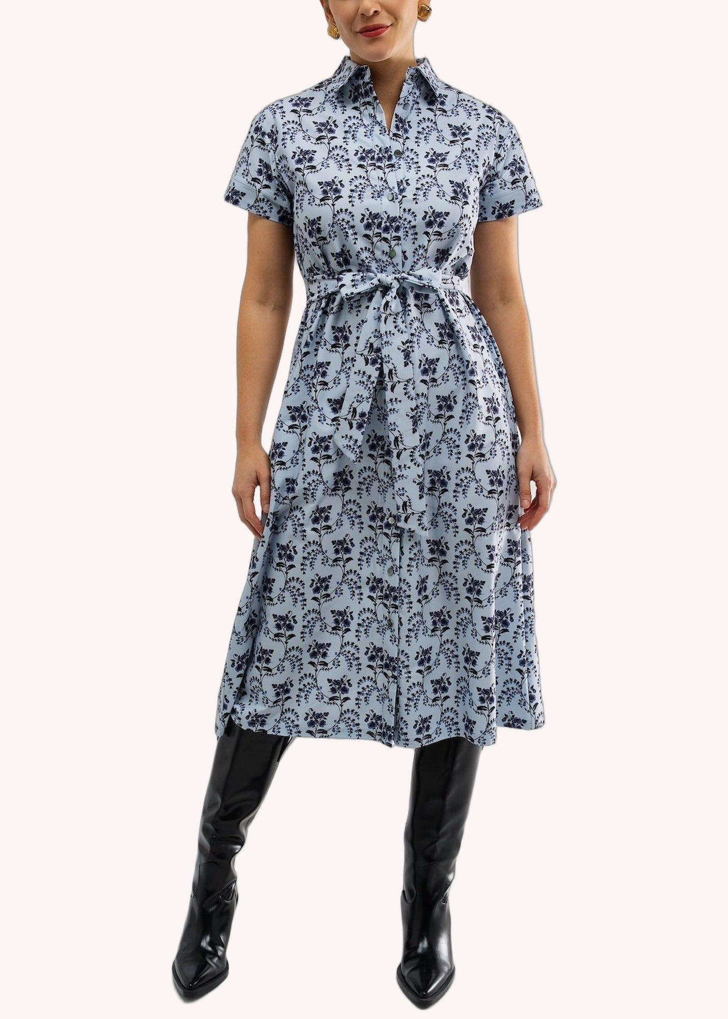 Miller Dress in Cornflower Parlour