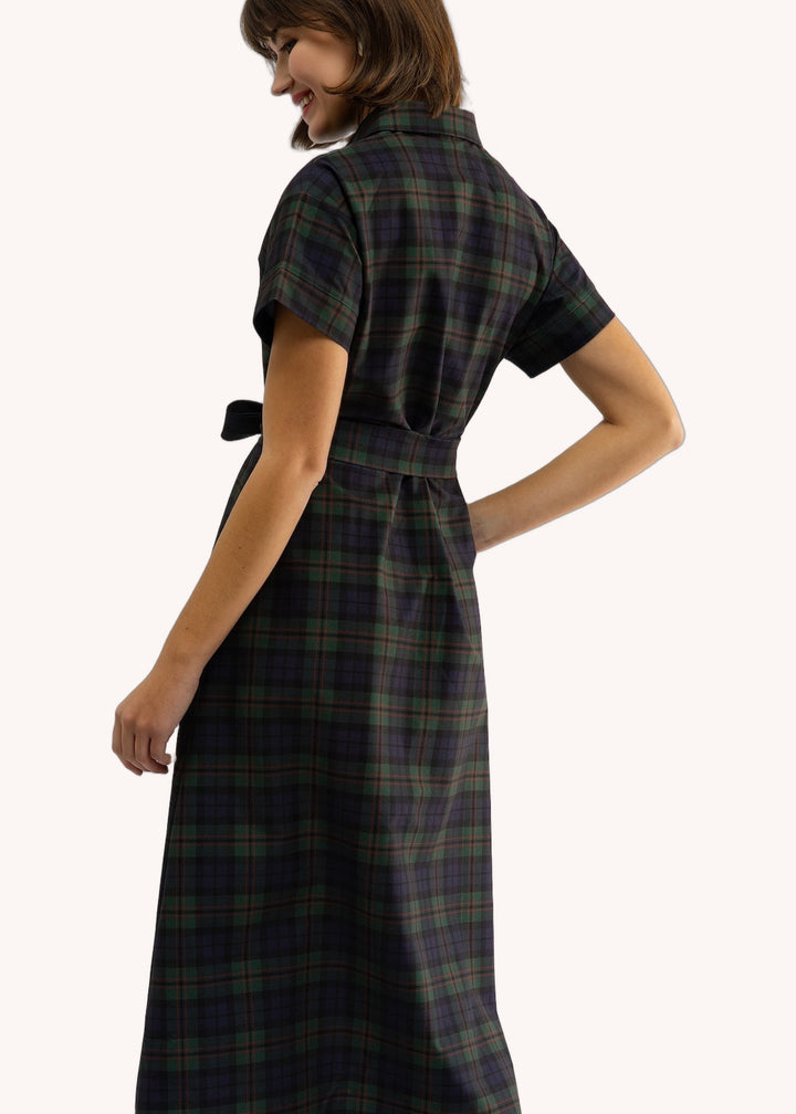 Miller Dress in Glade Plaid