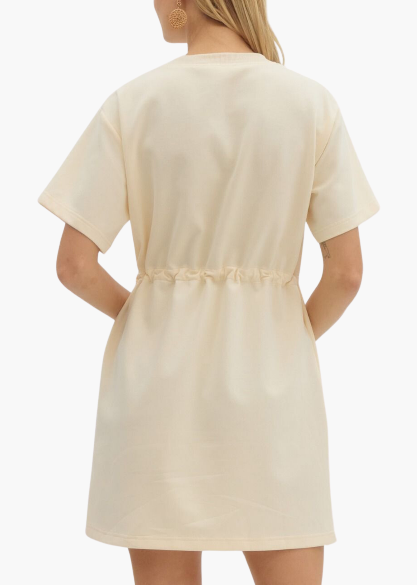 Bly Mini Dress in Ecru