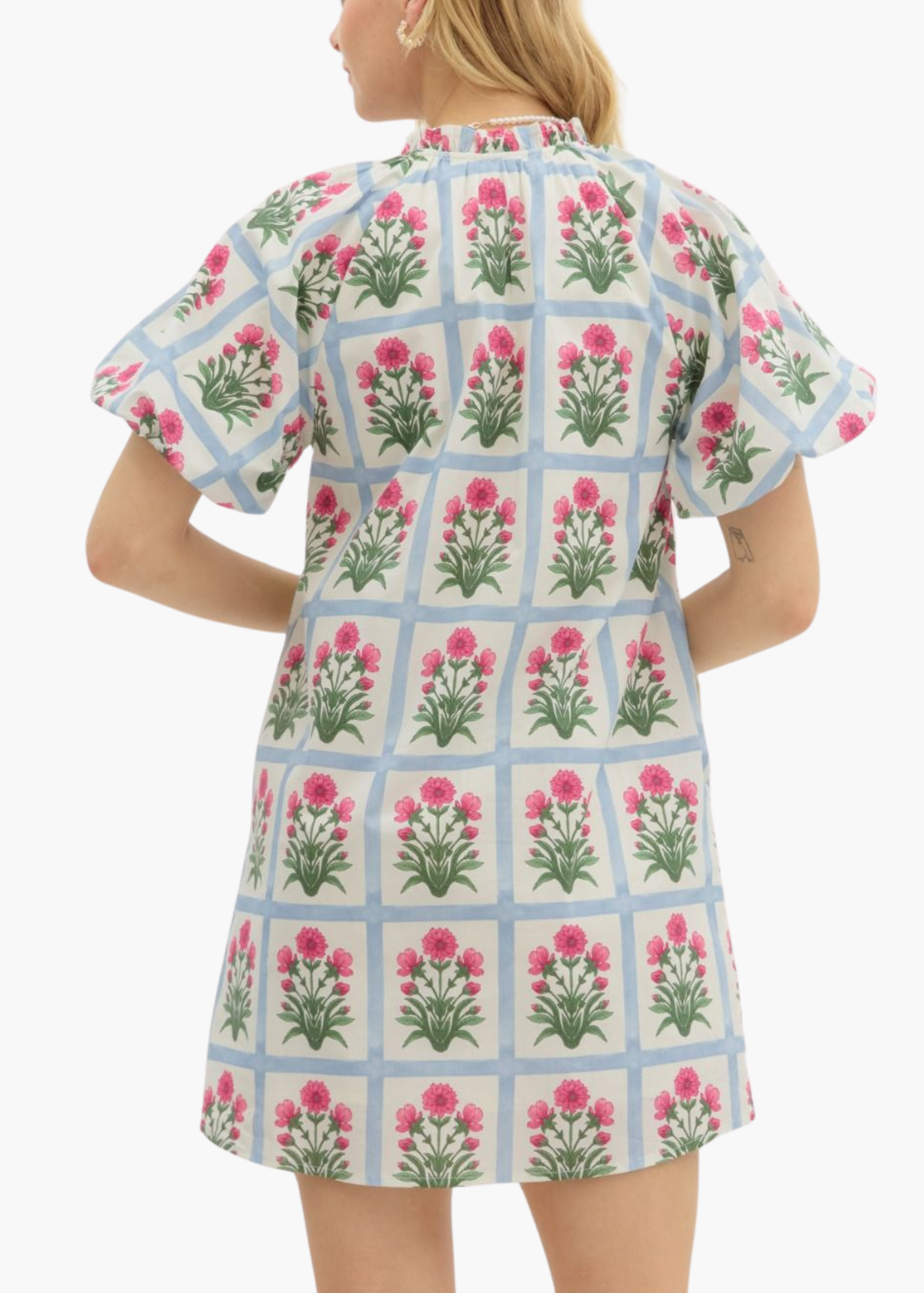 Val Mini Dress in Magenta