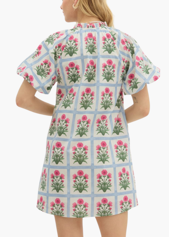 Val Mini Dress in Magenta