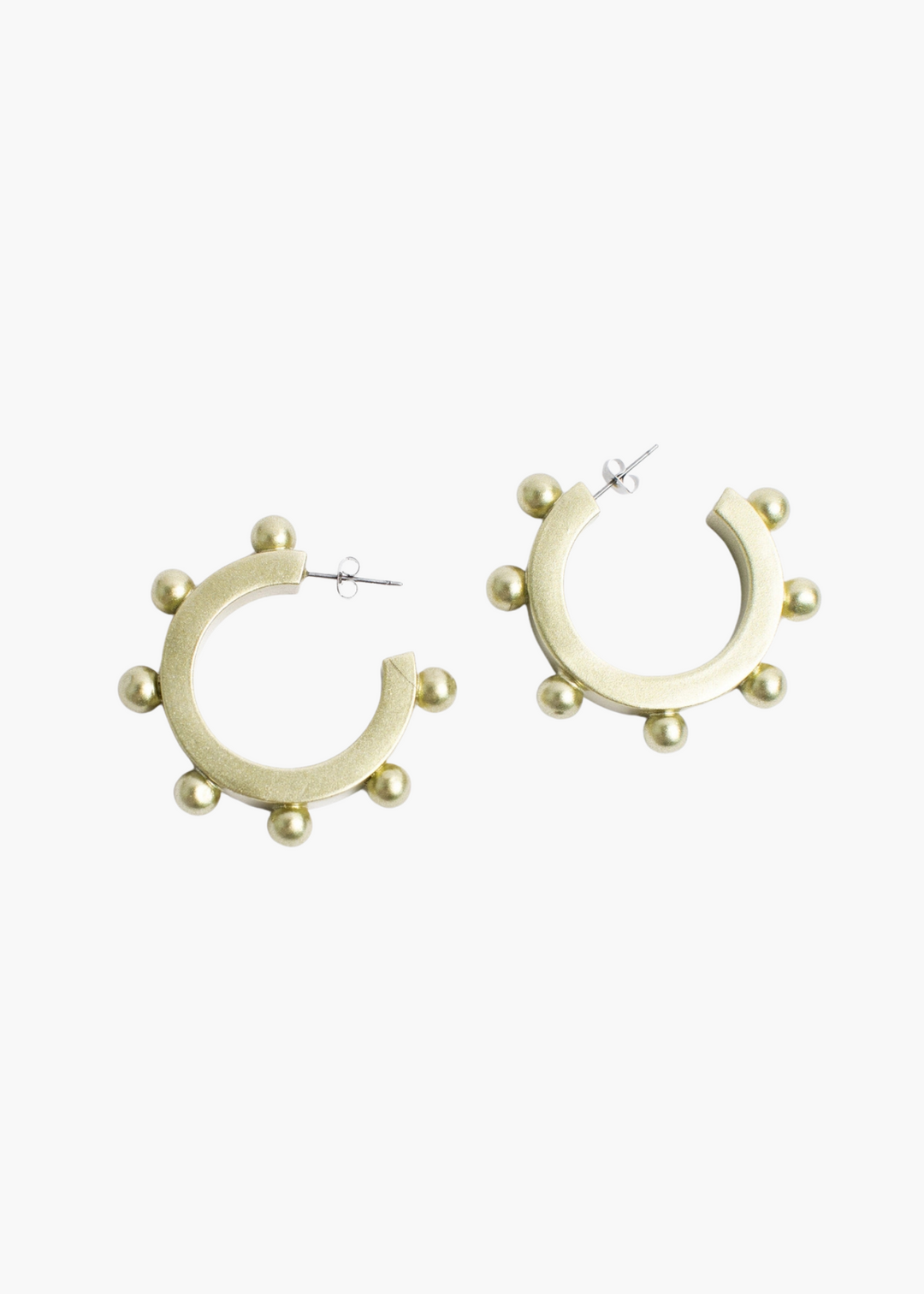 Gold Metallic Bead Hoops