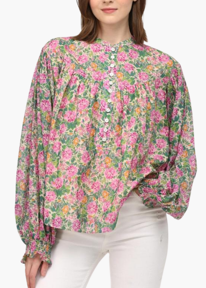 Dawn Smocked Sleeve Blouse