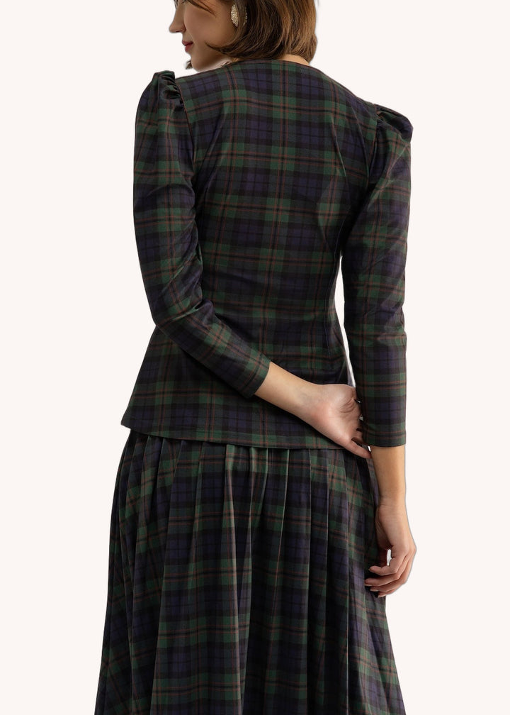 Kelly Top in Glade Plaid