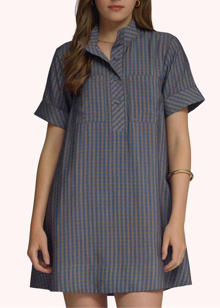 Ginna Mini Dress in Navy