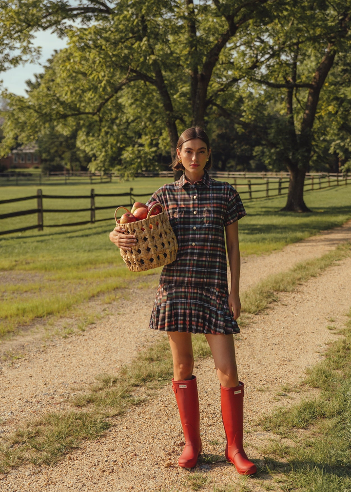 Aspen Dress in Stockholm Plaid
