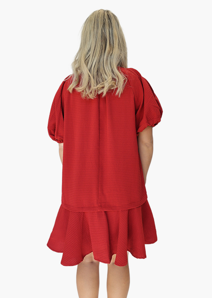 Madison Mini Dress in Red
