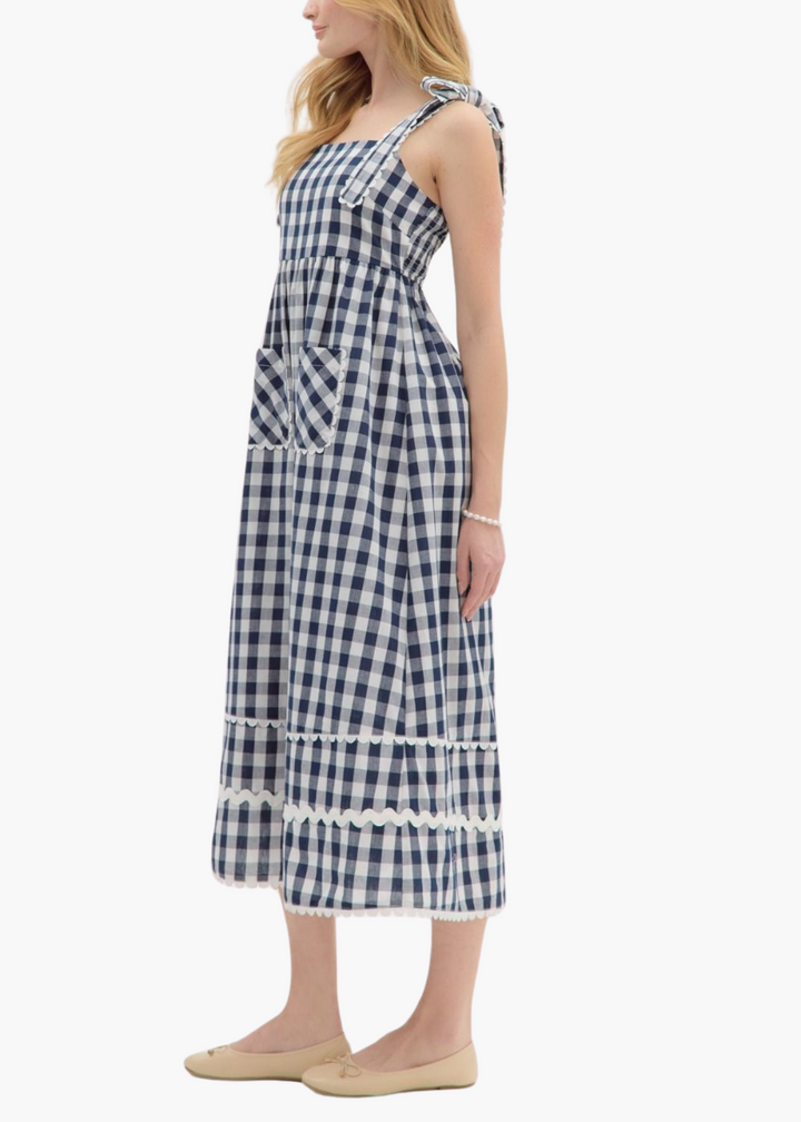 House Midi Dress in Navy