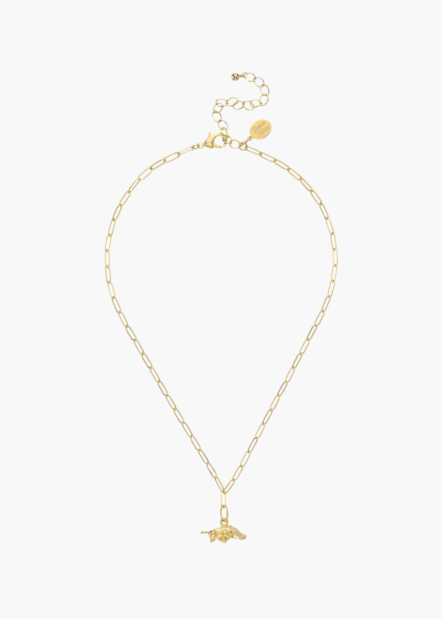 Small Wild Boar Paperclip Necklace