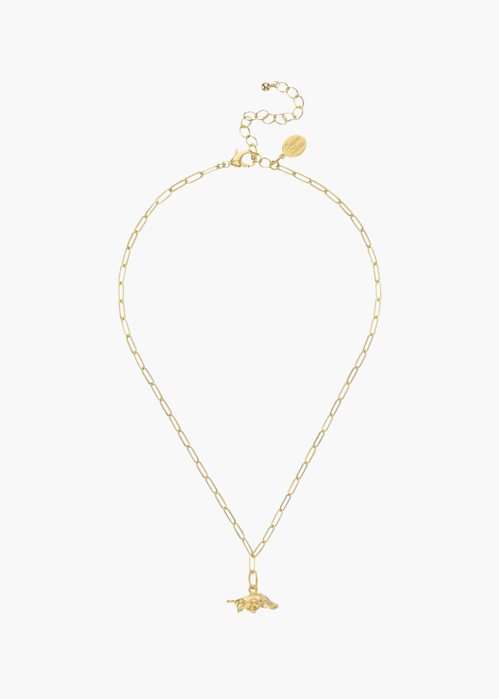 Small Wild Boar Paperclip Necklace