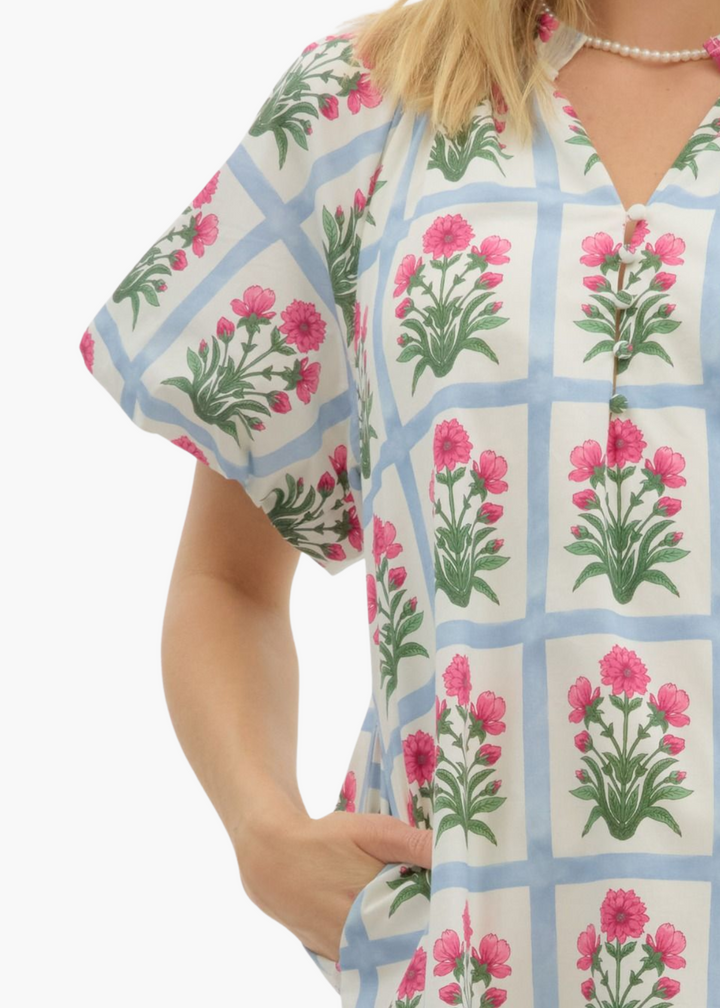 Val Mini Dress in Magenta