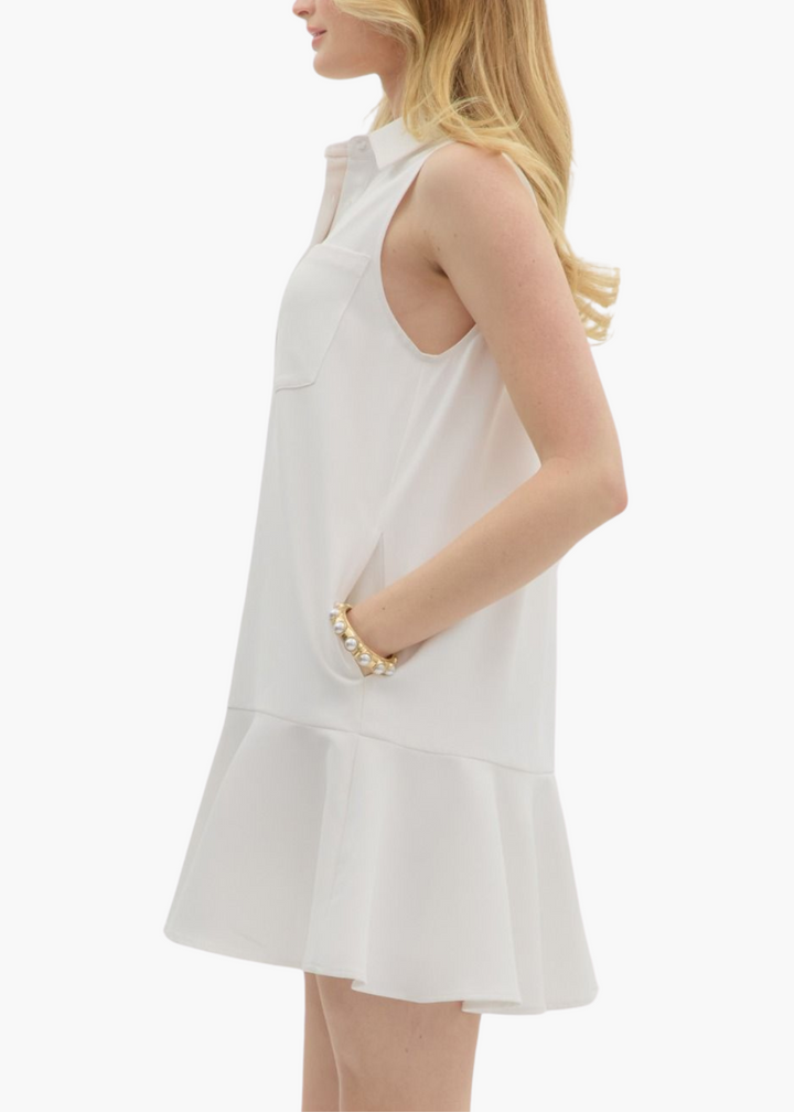 Weekend Mini Dress in White