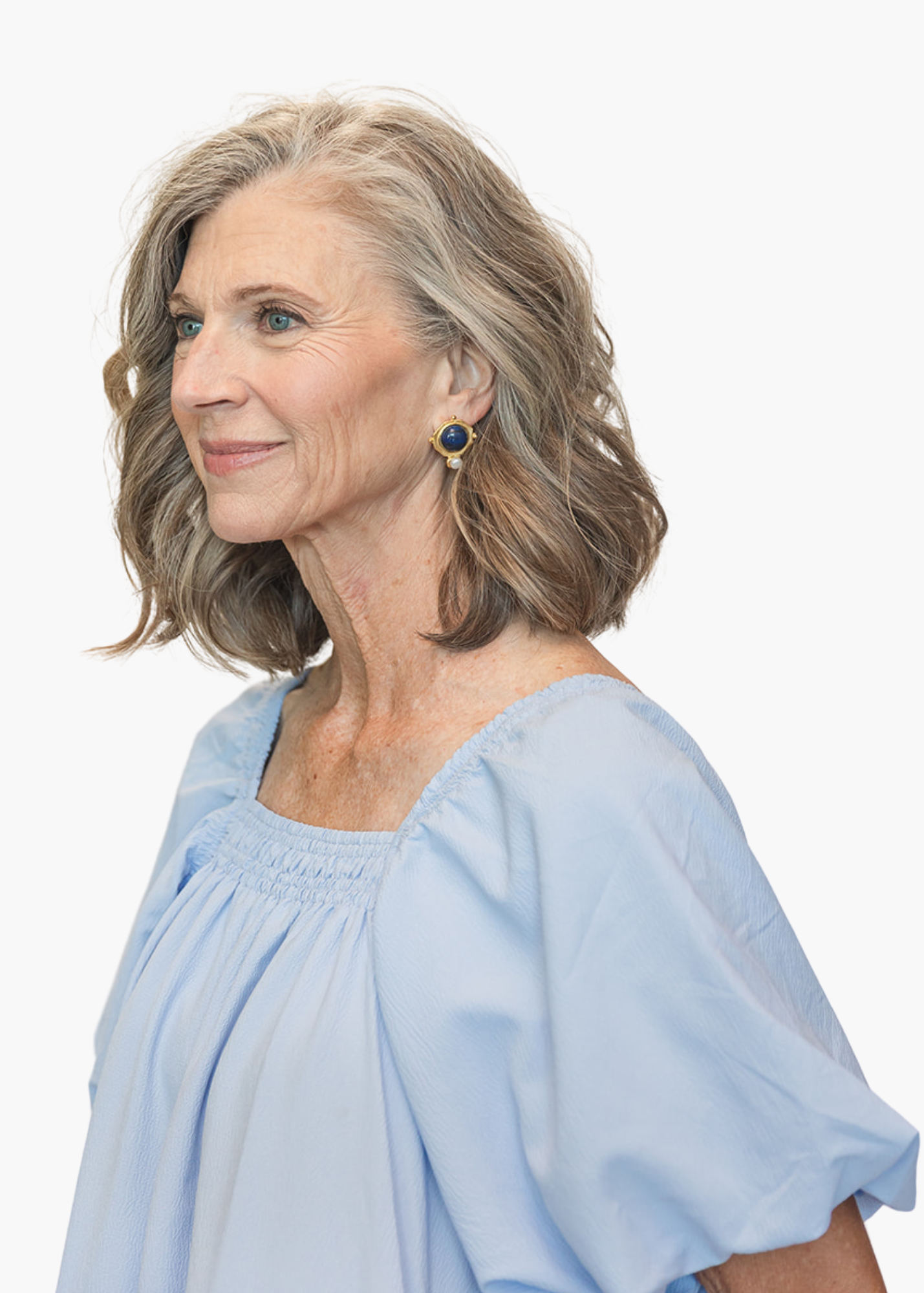 Maisie Mini Dress in Light Blue