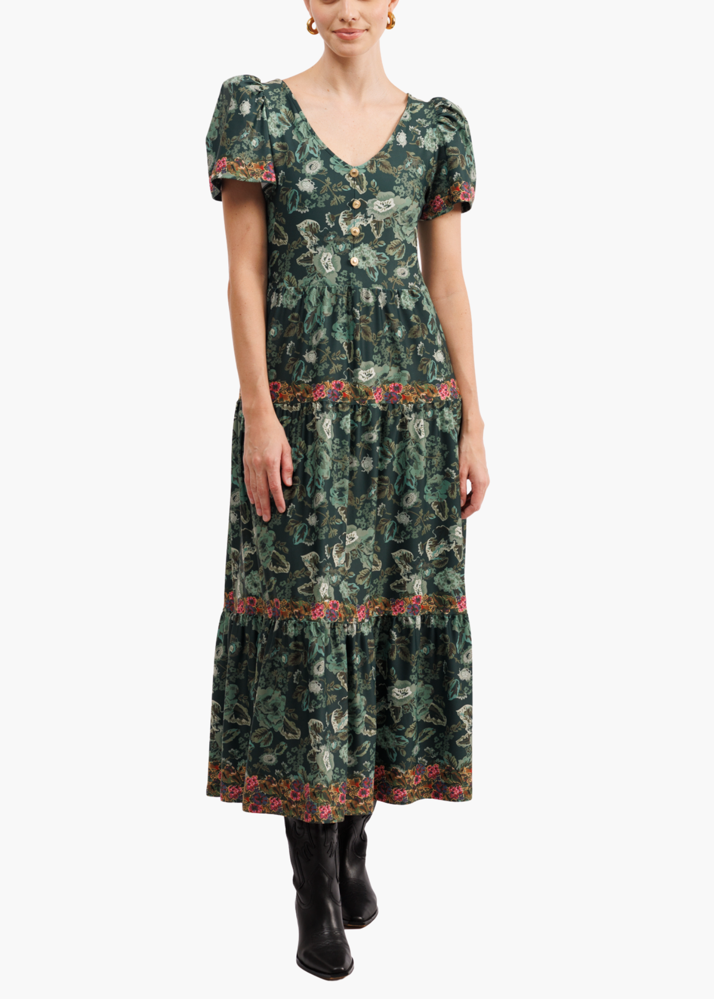 Agatha Dress in Rosemary Meadow Multi