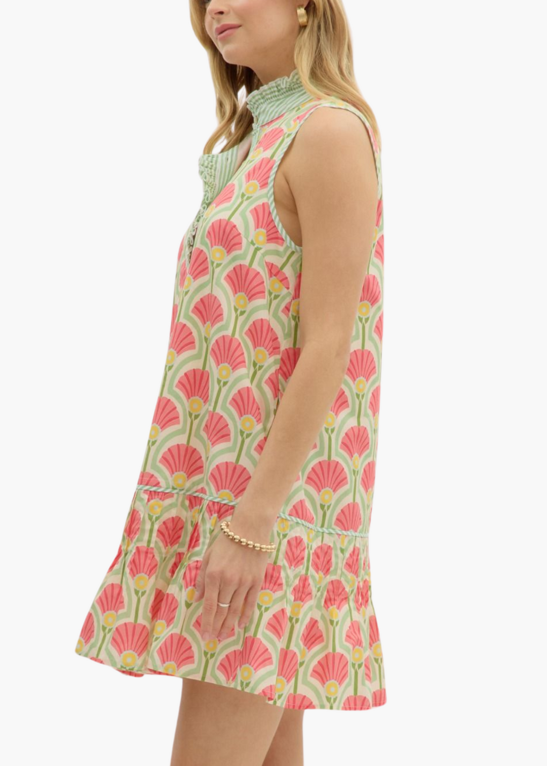 Reese Mini Dress in Coral