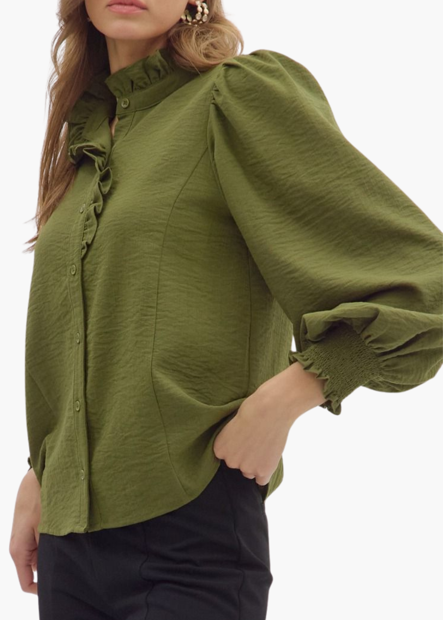 Keri Top in Olive