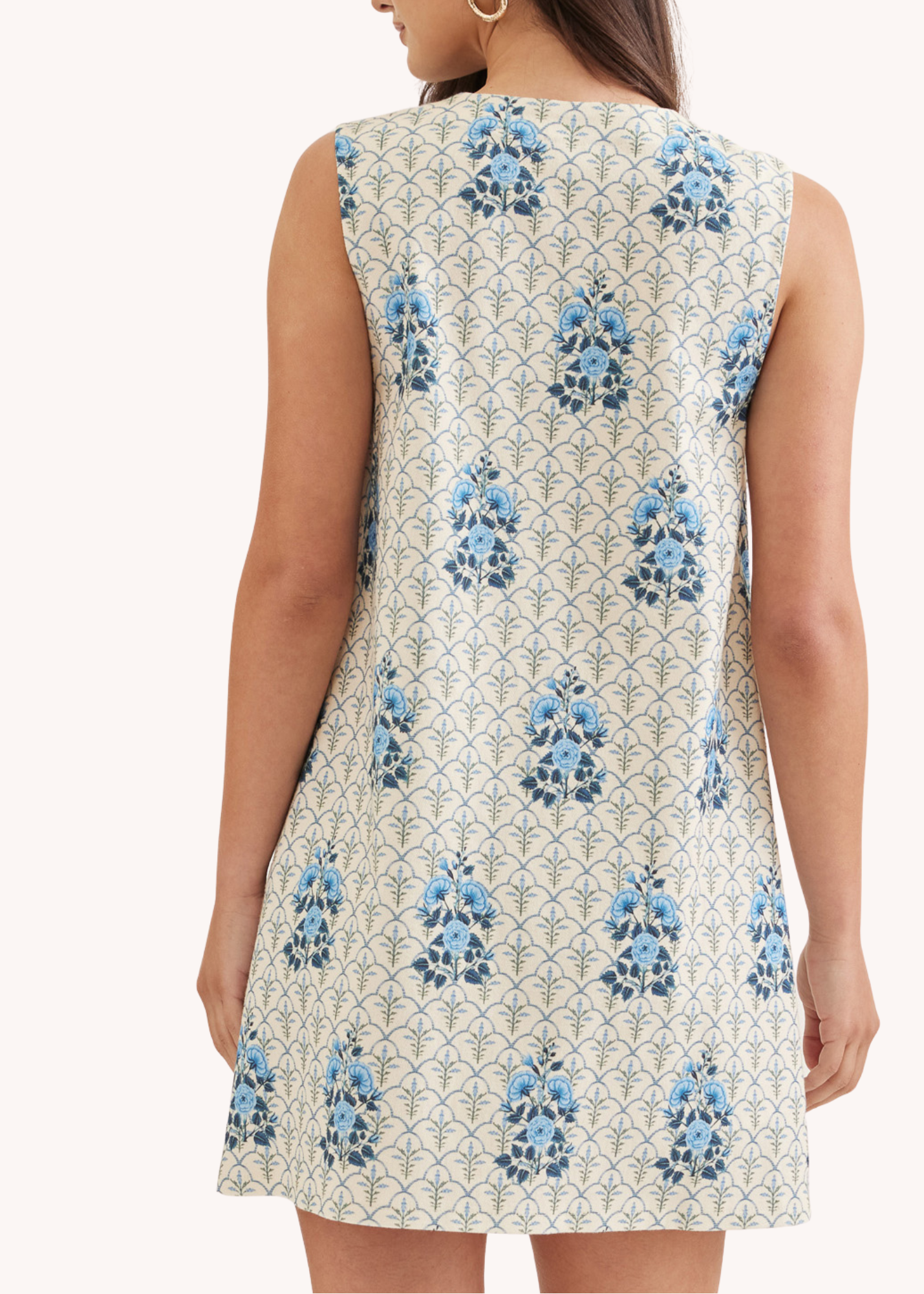 Adelaide Mini Shift Dress in Blue