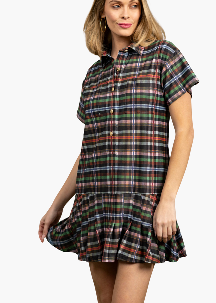 Aspen Dress in Stockholm Plaid