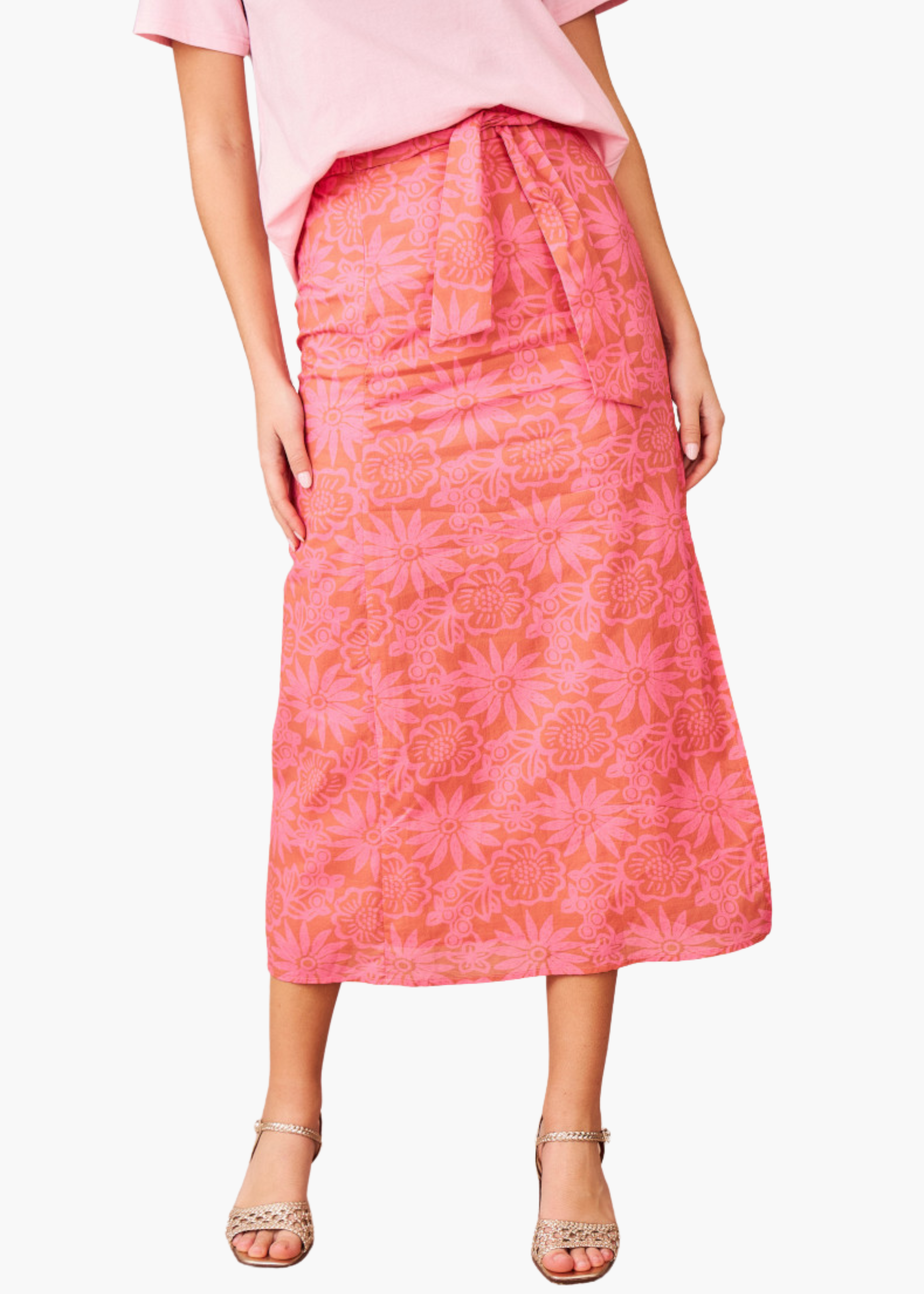 Jenina Floral Printed Midi Skirt
