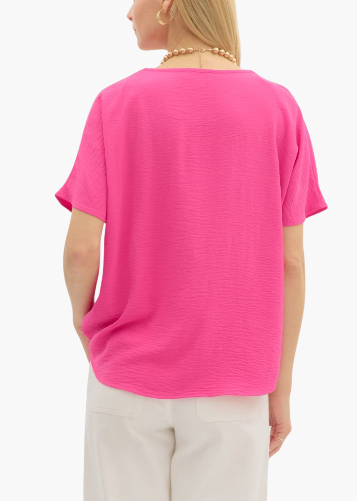 Dana Top in Hot Pink