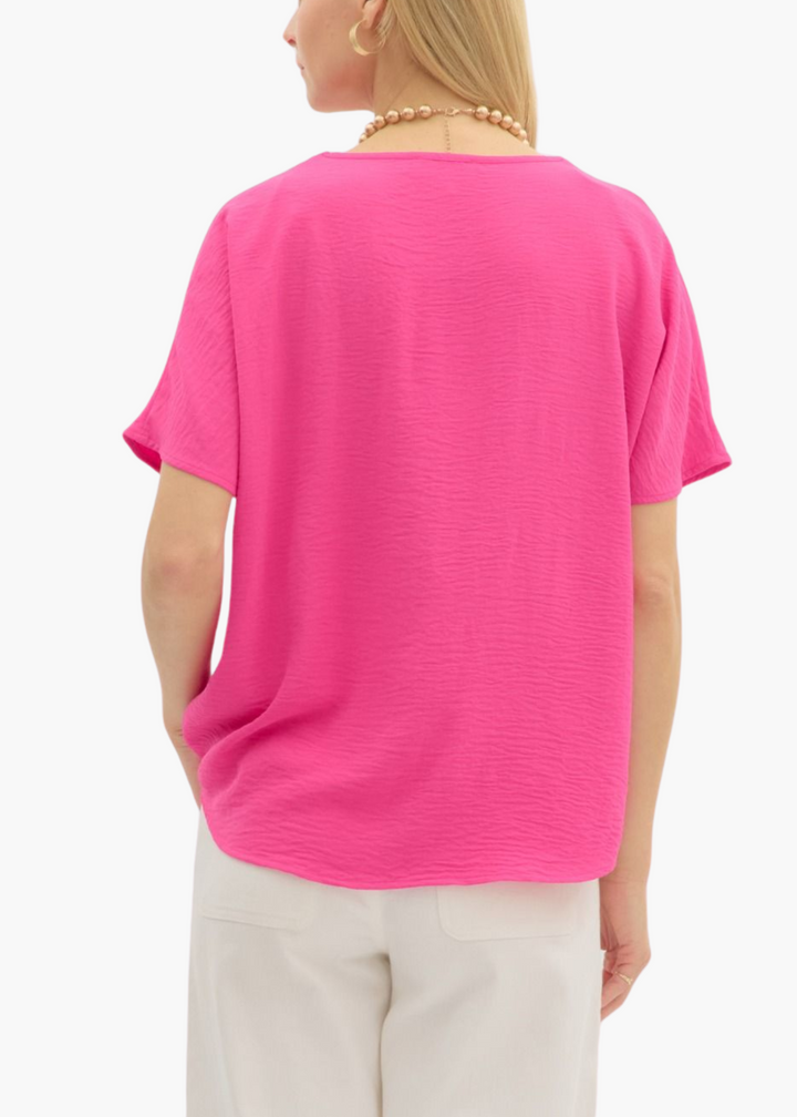Dana Top in Hot Pink