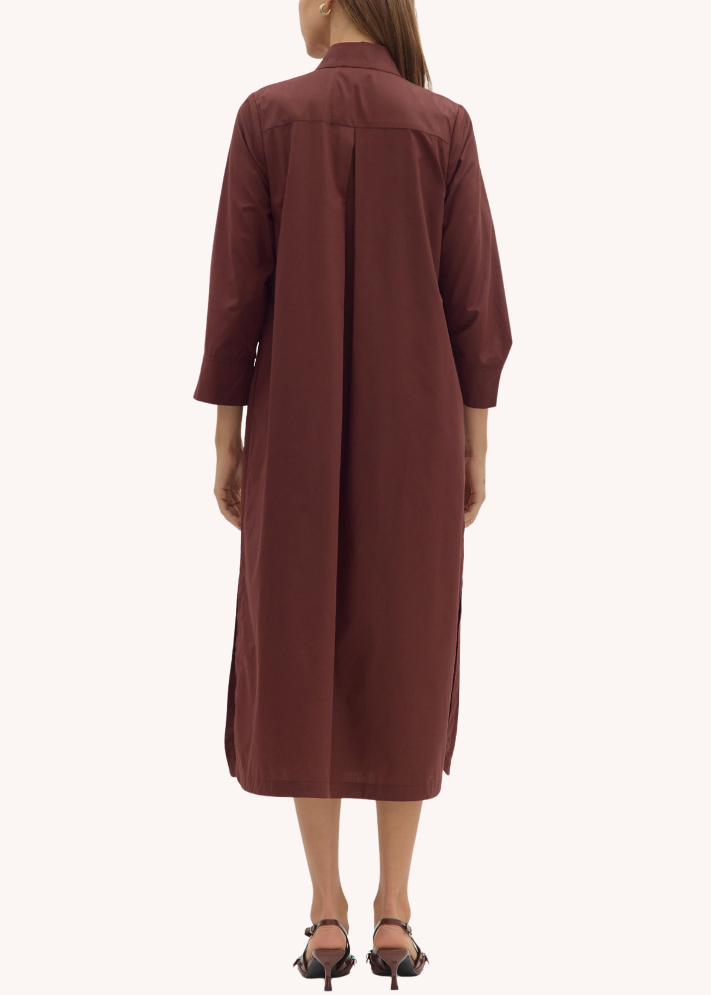 Wallace Midi Dress in Merlot