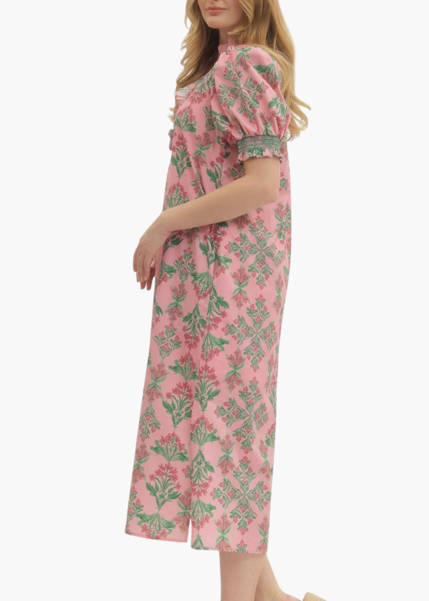 Sacha Midi Dress in Pink
