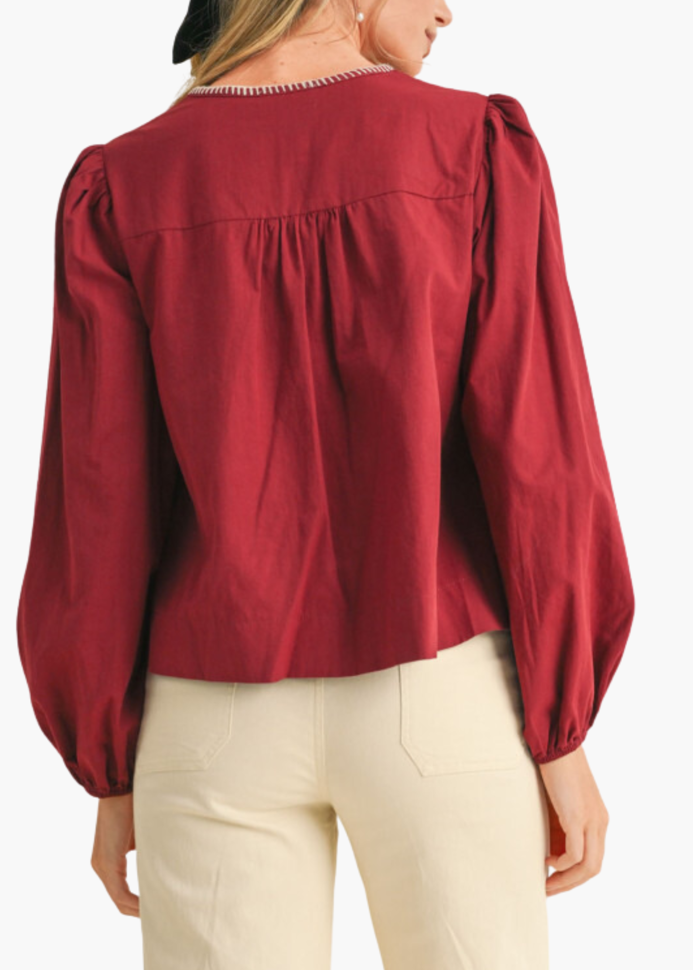 Wilson Top in Maroon