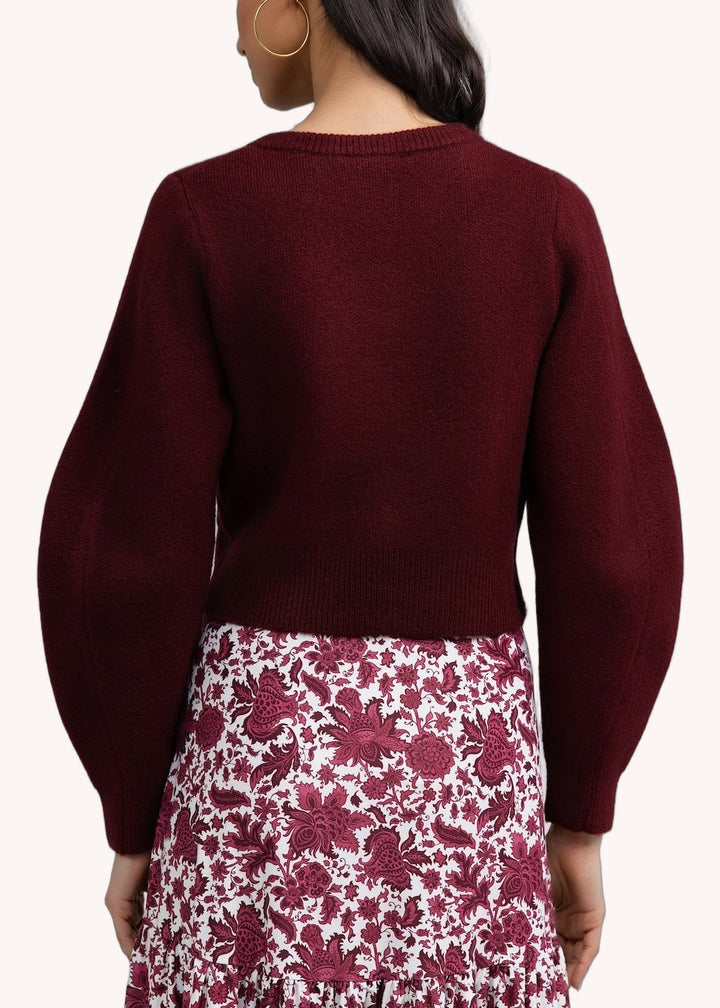 Hildy Sweater in Wine