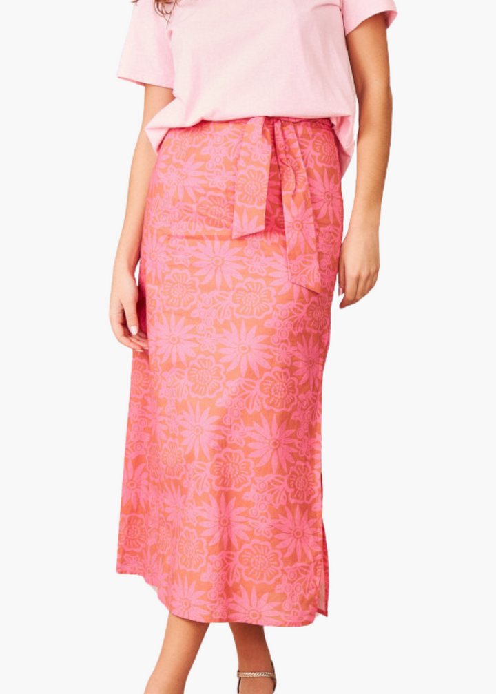 Jenina Floral Printed Midi Skirt