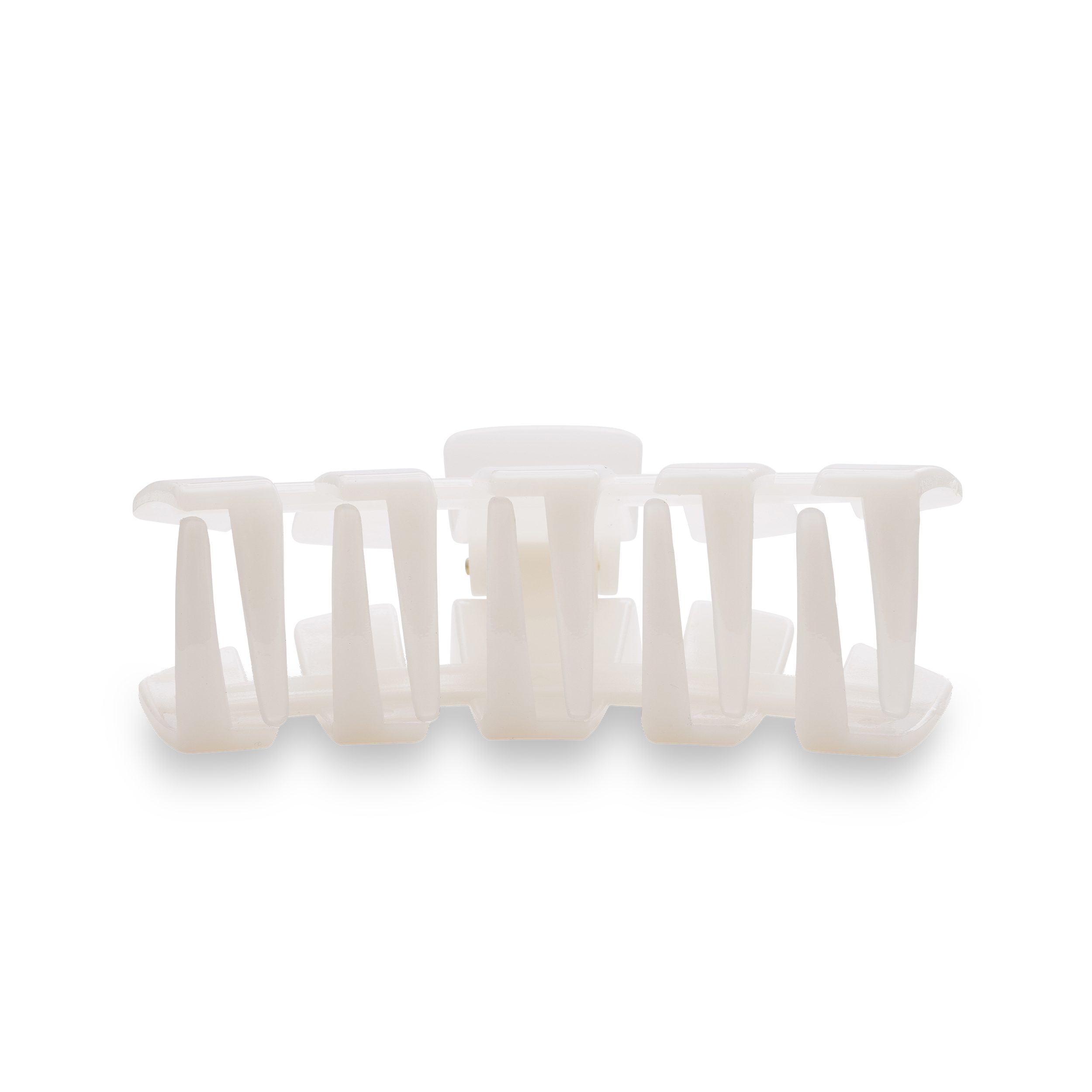 Classic Hair Clip in Coconut White