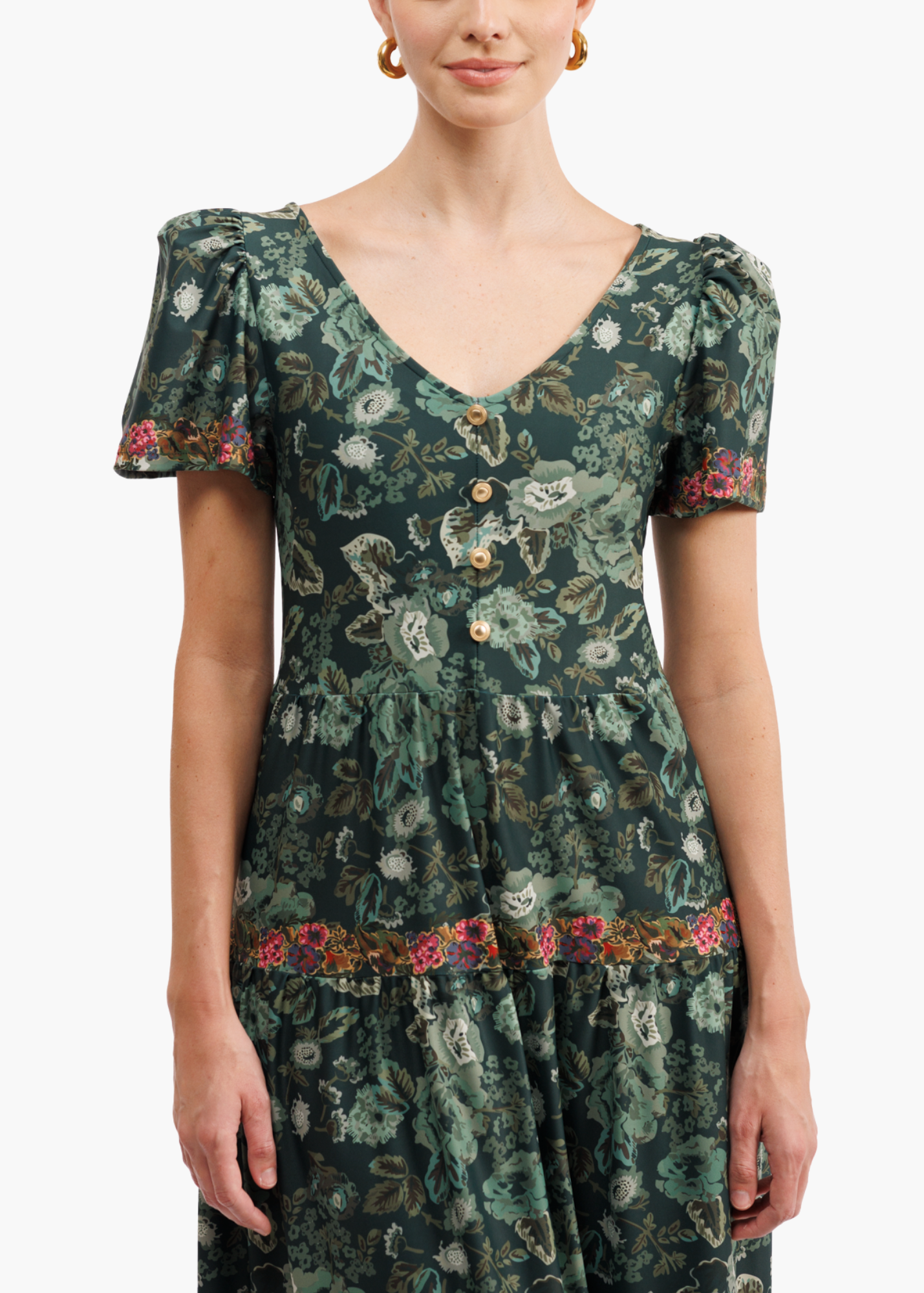 Agatha Dress in Rosemary Meadow Multi