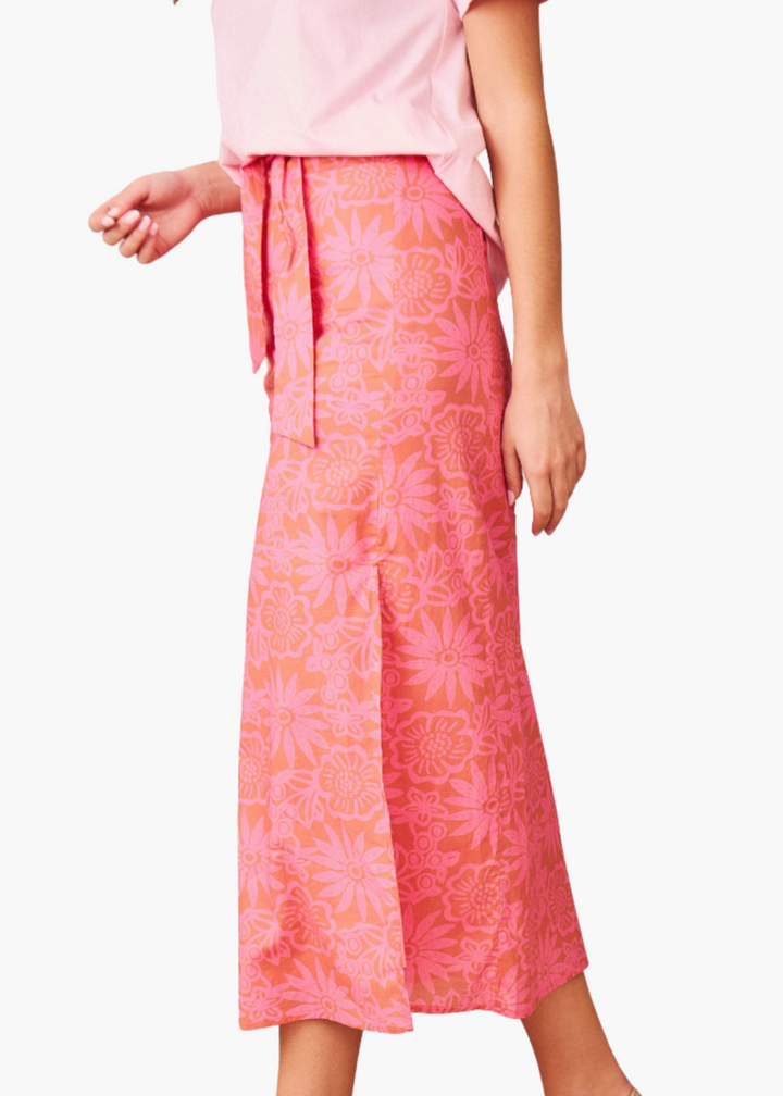 Jenina Floral Printed Midi Skirt