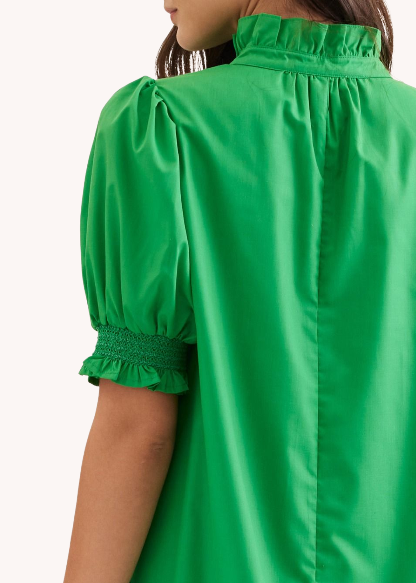 Franklin Crochet Hem Midi Dress in Green