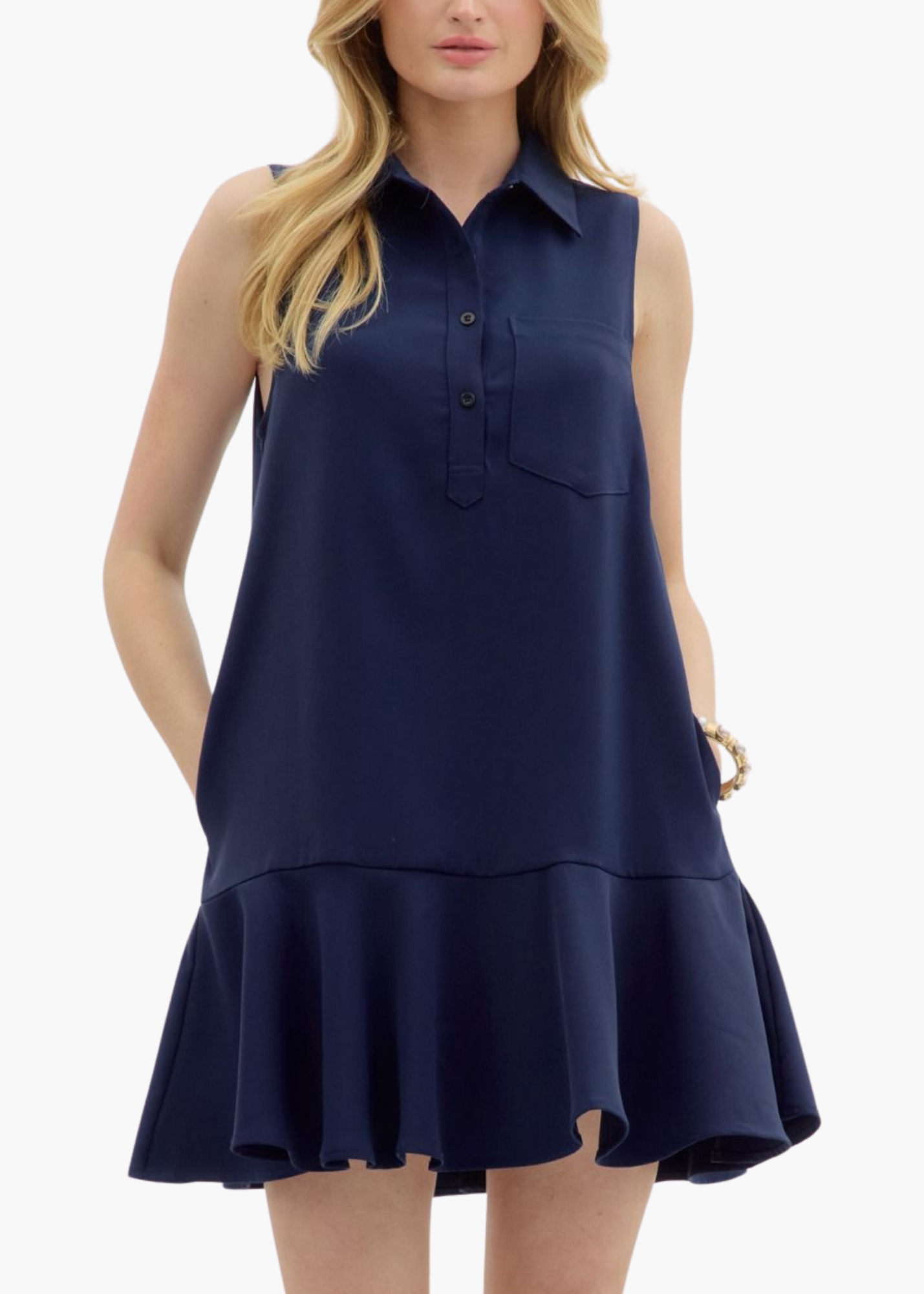 Weekend Mini Dress in Navy