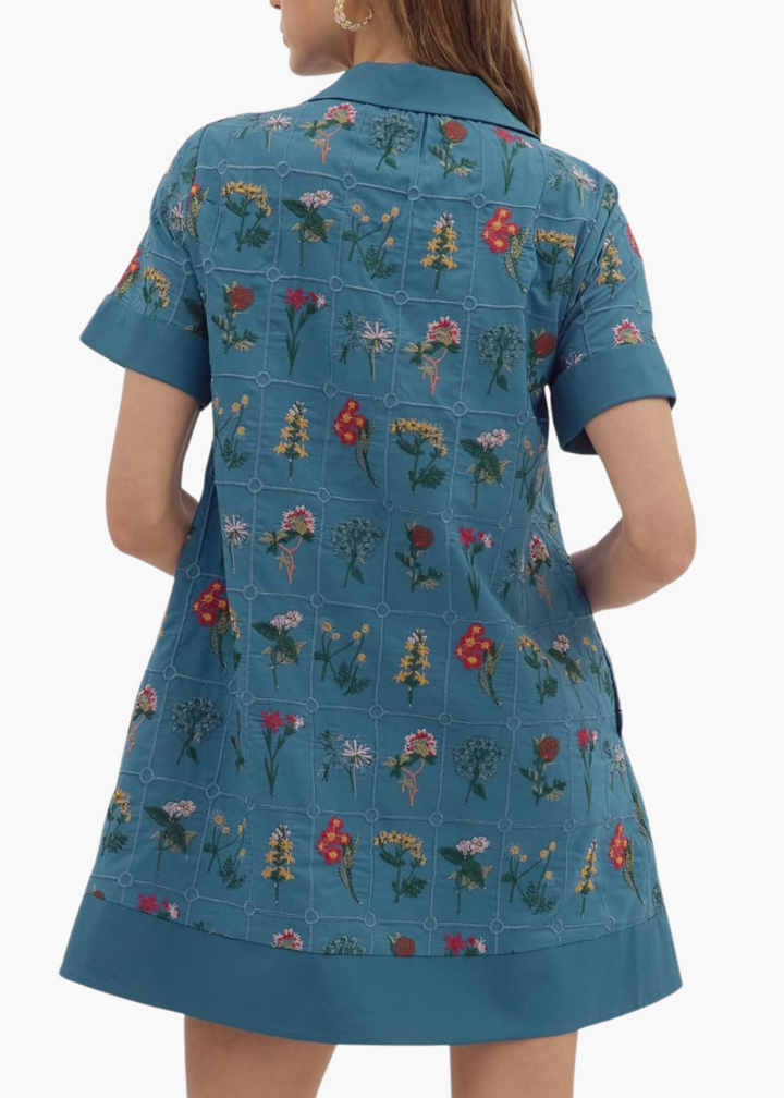 Kennedy Mini Dress in Blue