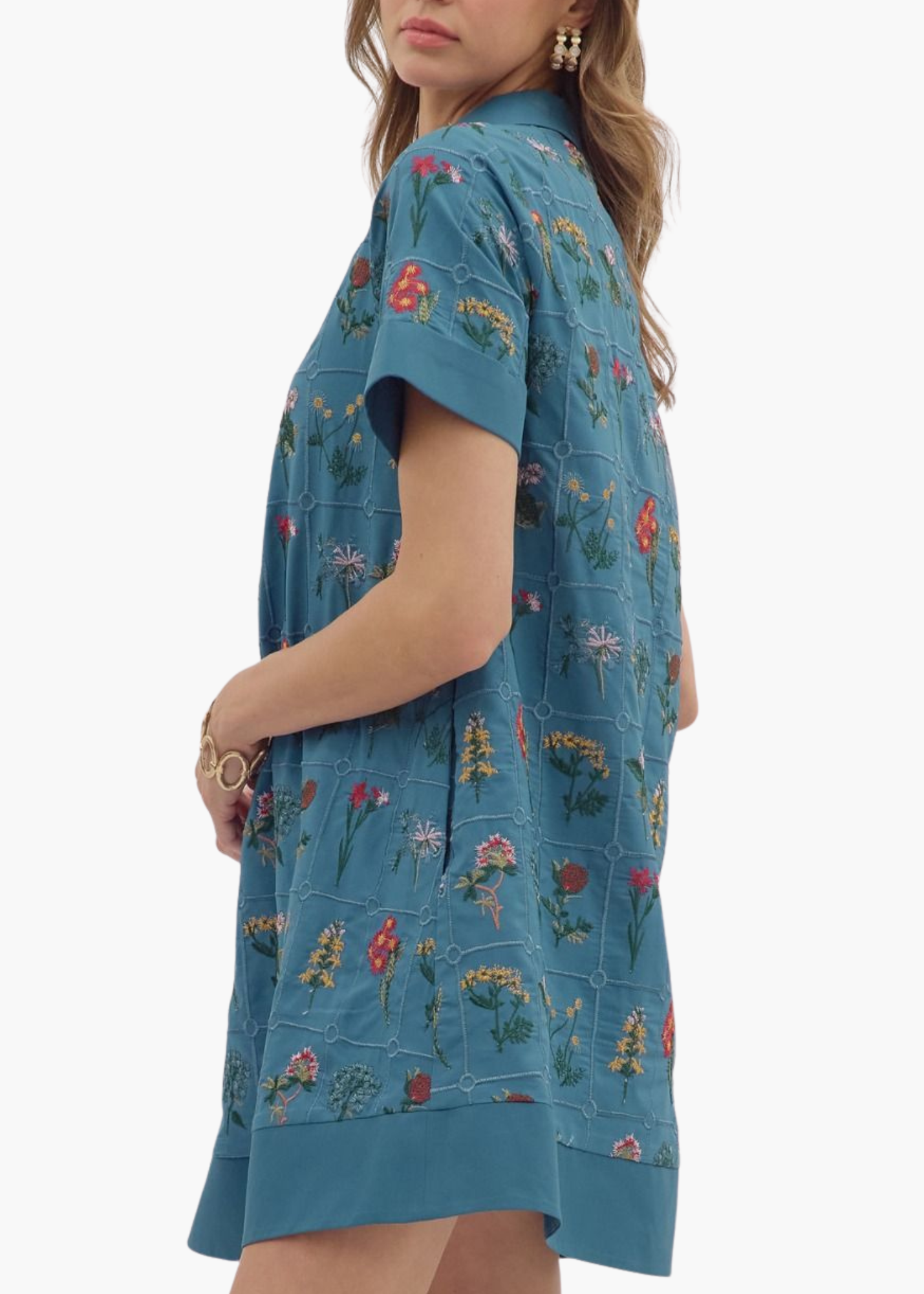 Kennedy Mini Dress in Blue