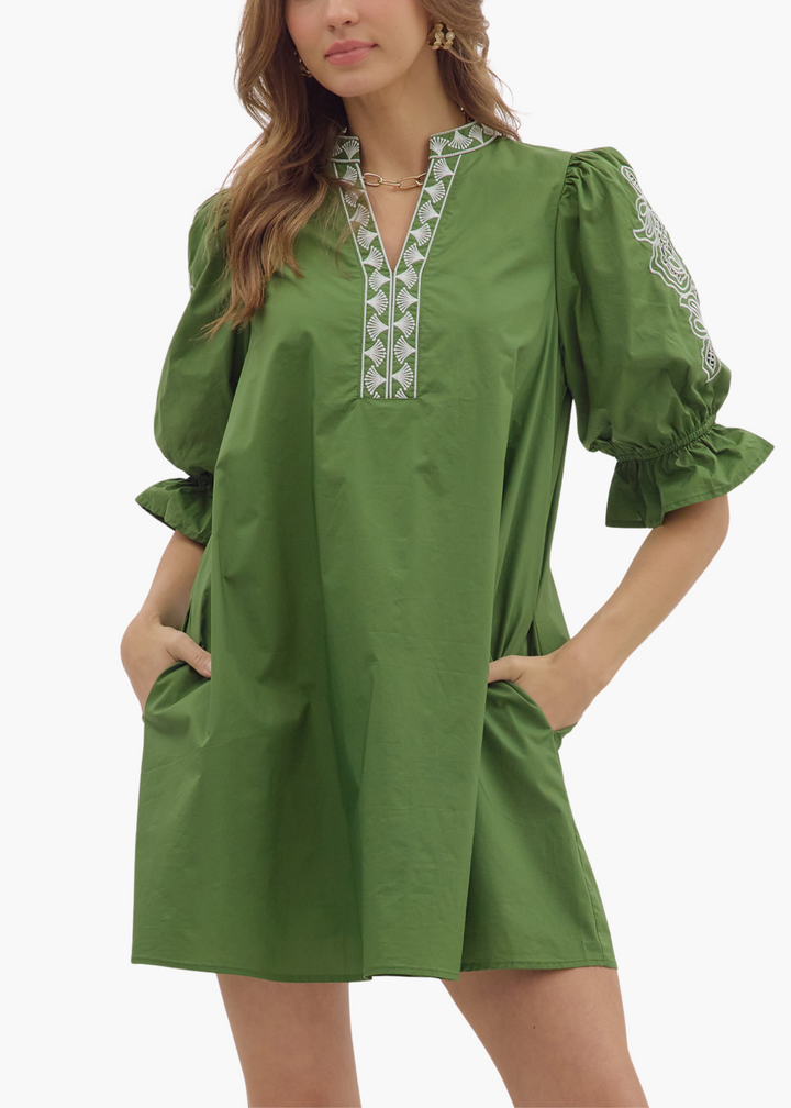 Bre Mini Dress in Green