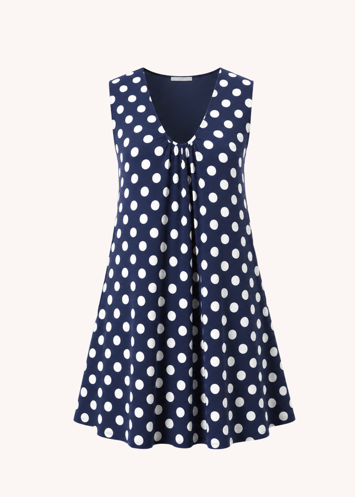 Erin Polka Dot Swing Mini Dress