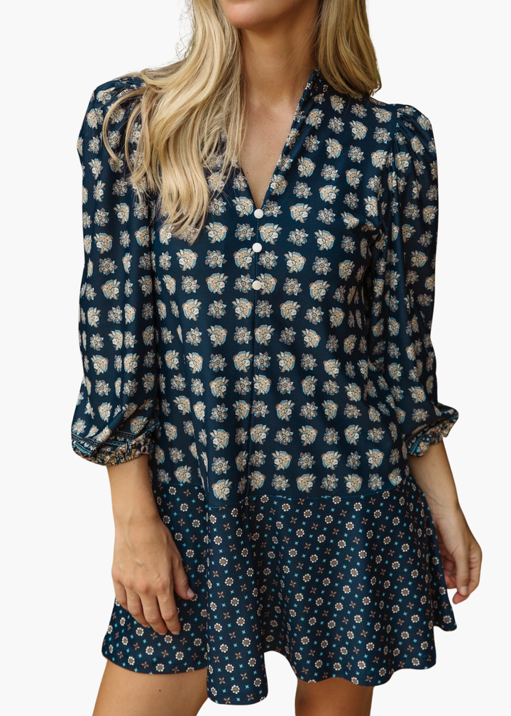 Hazel Dress in Flora Paisley Multi