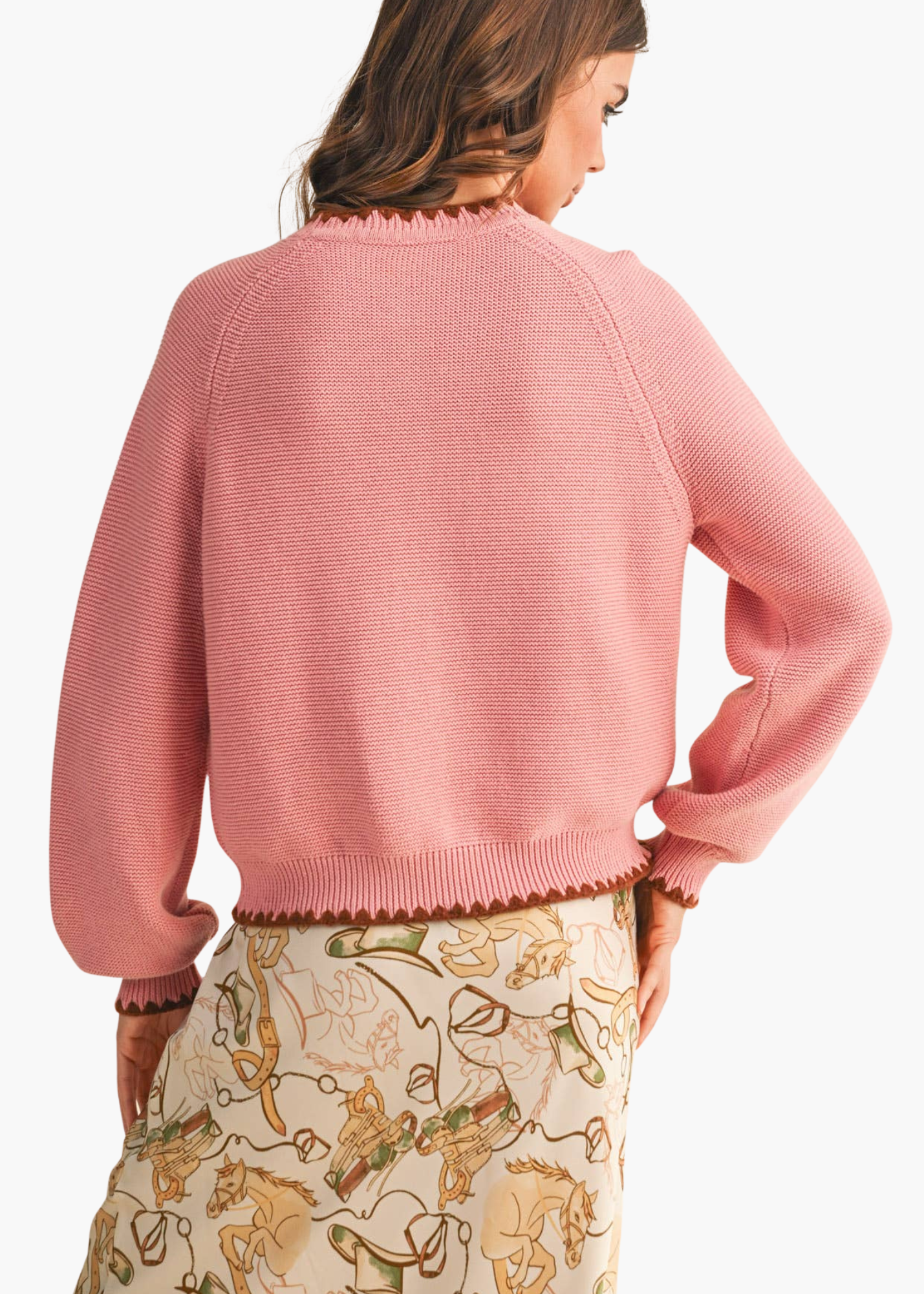 Mila Cardigan in Dusty Pink